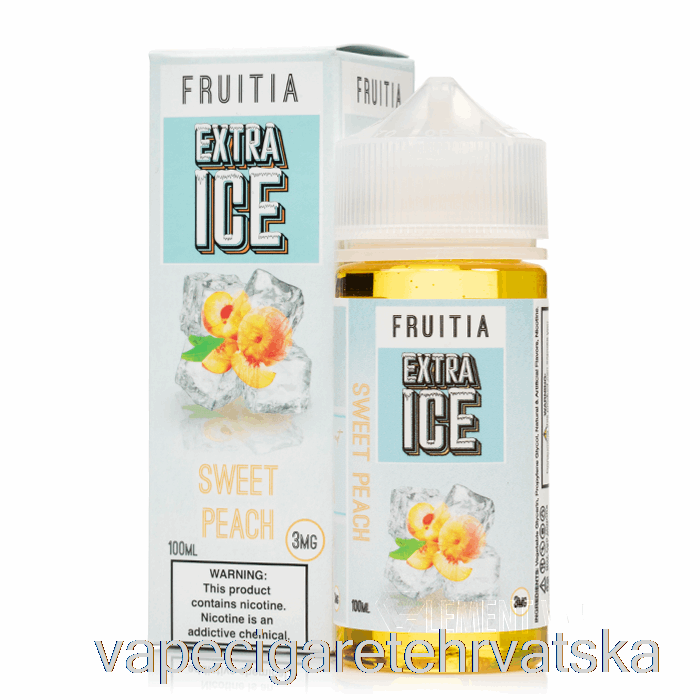 Vape Hrvatska Slatka Breskva - Extra Ice - Fruitia - 100ml 6mg